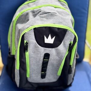 Gray and Black Backpack with Modern Design